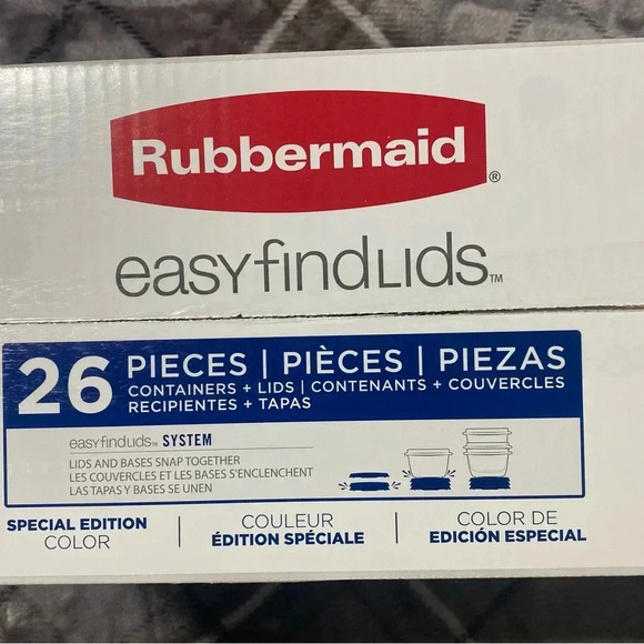 26 Piece Rubbermaid Tupperware Food Storage Set with Lids - Picture 2 of 3